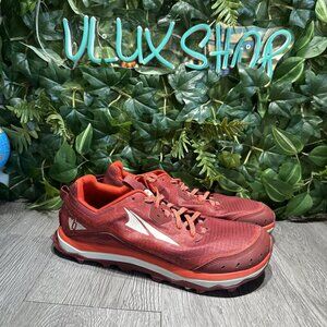 Altra Lone Peak 6 Running Shoes Mens 10.5 Red Trail Trainer ALOA547L666